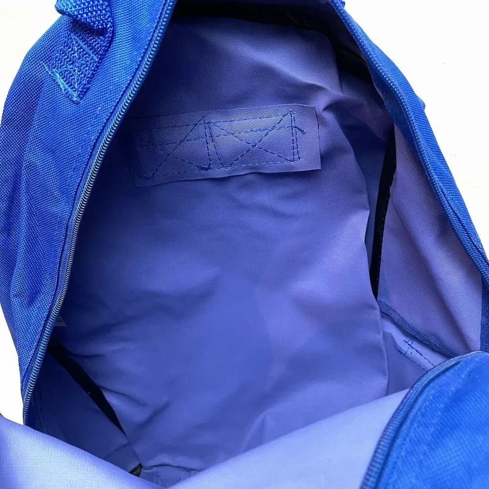 Unbranded Youth Backpack Blue Solid East Palo Alto College Fair Logo Zip School